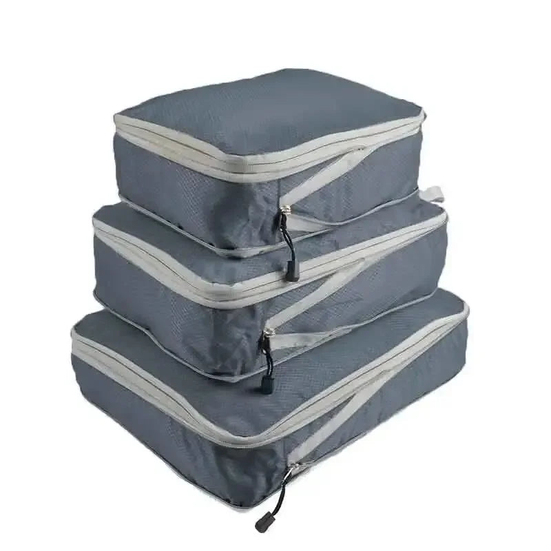 3-Piece Compression Packing Cubes Set – Pack More, Stay Organized
