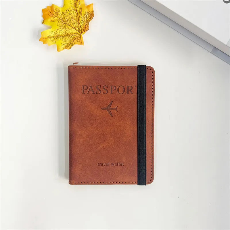 RFID Passport Wallet & Card Holder (PU Leather)