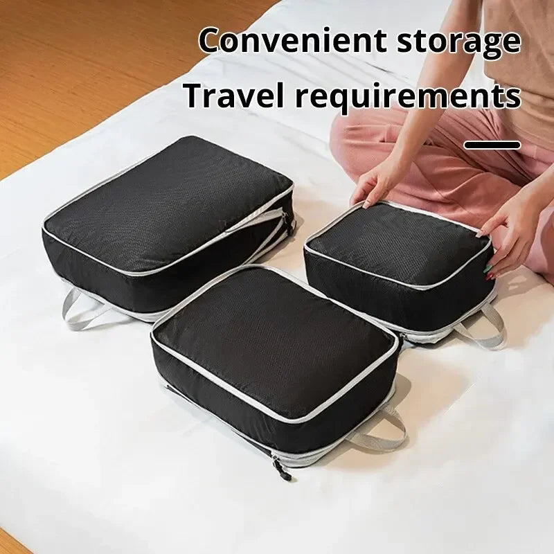 3-Piece Compression Packing Cubes Set – Pack More, Stay Organized